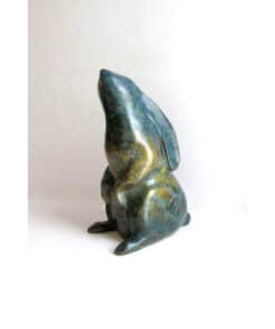 Bronze rabbit sculpture, contemporary art piece from The Kildare Gallery in Ireland.