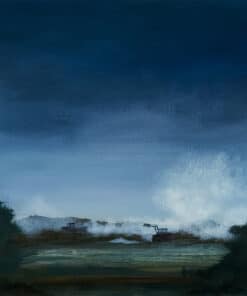 Stormy Sky over Irish Countryside painting at The Kildare Gallery.