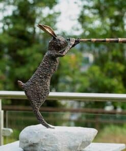 Rabbit sculpture with telescope at The Kildare Gallery.