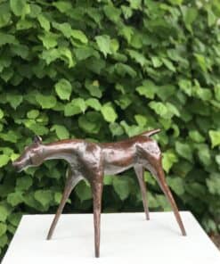 Bronze horse sculpture displayed outdoors at The Kildare Gallery, showcasing contemporary Irish art.