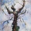 Apple tree painting, watercolour art, botanical artwork, Irish art, The Kildare Gallery exhibit.