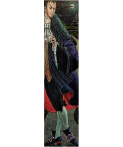 Portrait of a man in vivid, detailed traditional attire, exhibited at The Kildare Gallery, Ireland.