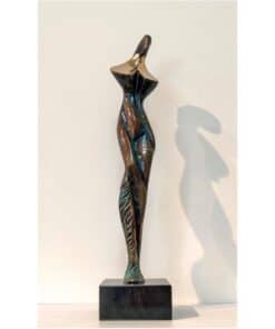 Elegant abstract bronze sculpture of a female figure at The Kildare Gallery.