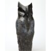 Contemporary bronze owl sculpture at The Kildare Gallery, blending fluid form with textured surface.